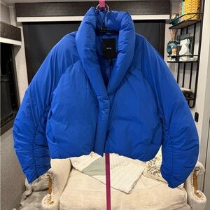 NWT KHY Stylish Blue Women's Puffer Jacket size 2X
